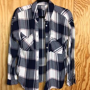 Red white and blue flannel